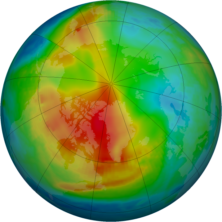 Arctic ozone map for 02 December 1979